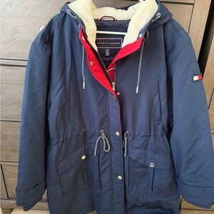 Tommy Hilfiger Red and Black Quilted Jacket